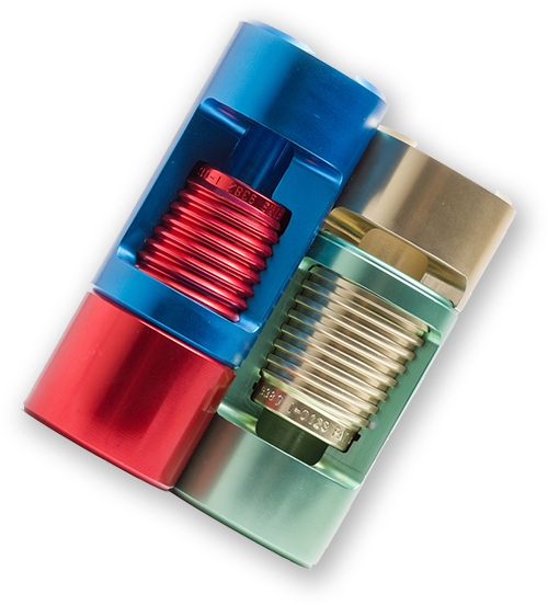 Colourful rod connection detail