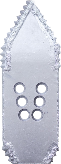 Directional bit — pointed toothed model