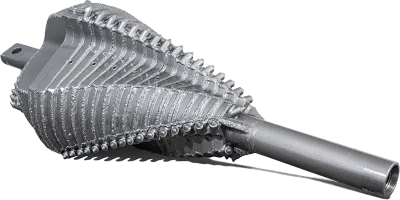 Kanatlı sıkıştırma (compaction) reamer — yan görünüm